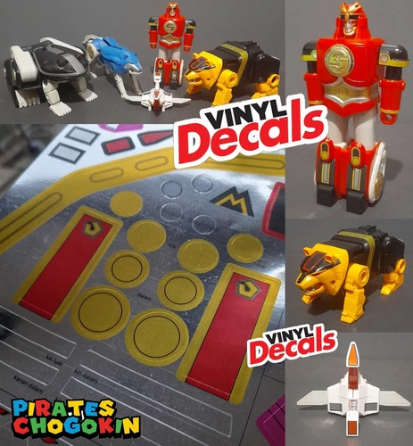 Decals Sticker Replacement Dx vintage Ninja Megazord Power Ranger