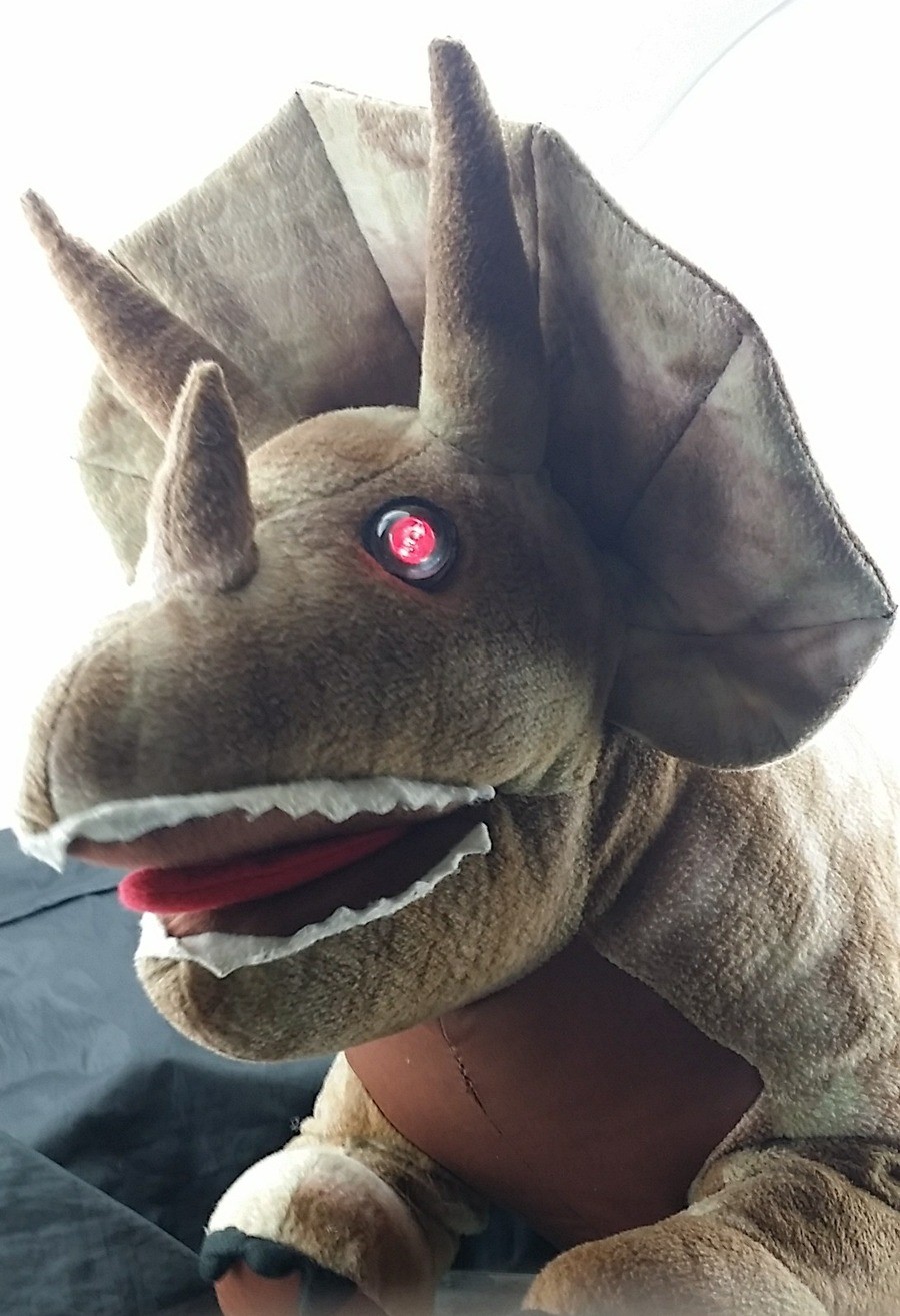 huge triceratops stuffed animal