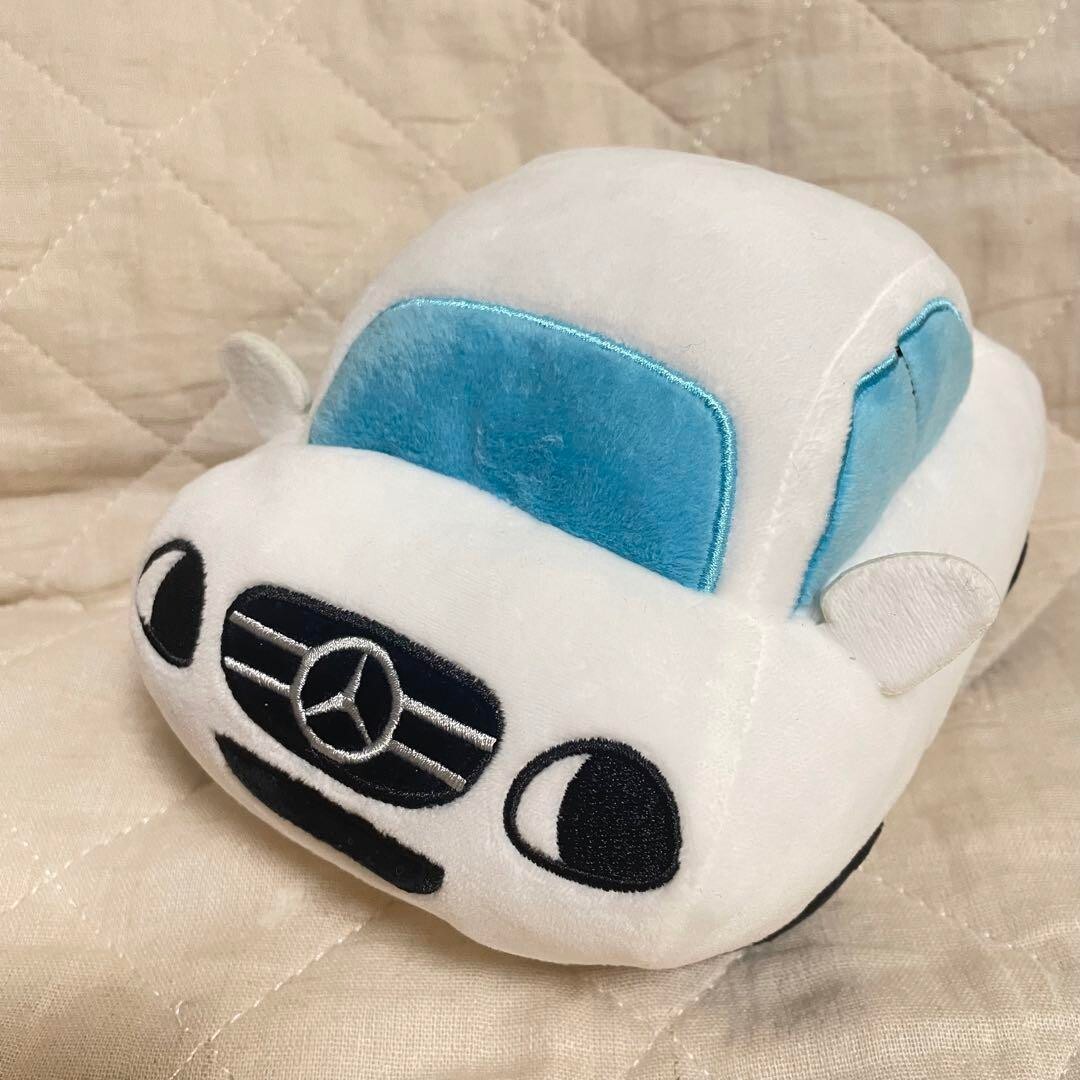 Mercedes-Benz 車型ぬいぐるみ ホワイト Mercedes Benz Plush toy car mascot character white novelty