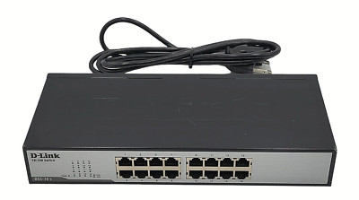 D-Link DSS-16+ 16-Port 10/100 Unmanaged Rackmount Ethernet Switch 3.2Gbps Works