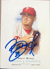 Brett Myers Autographed 2006 Topps Allen & Ginter #205