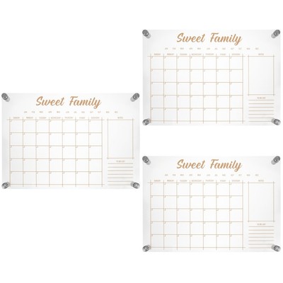 3pcs Hanging Memo Writing Board Trockener Löwebett