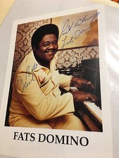 FATS DOMINO Signed Original Autographed Photo COA