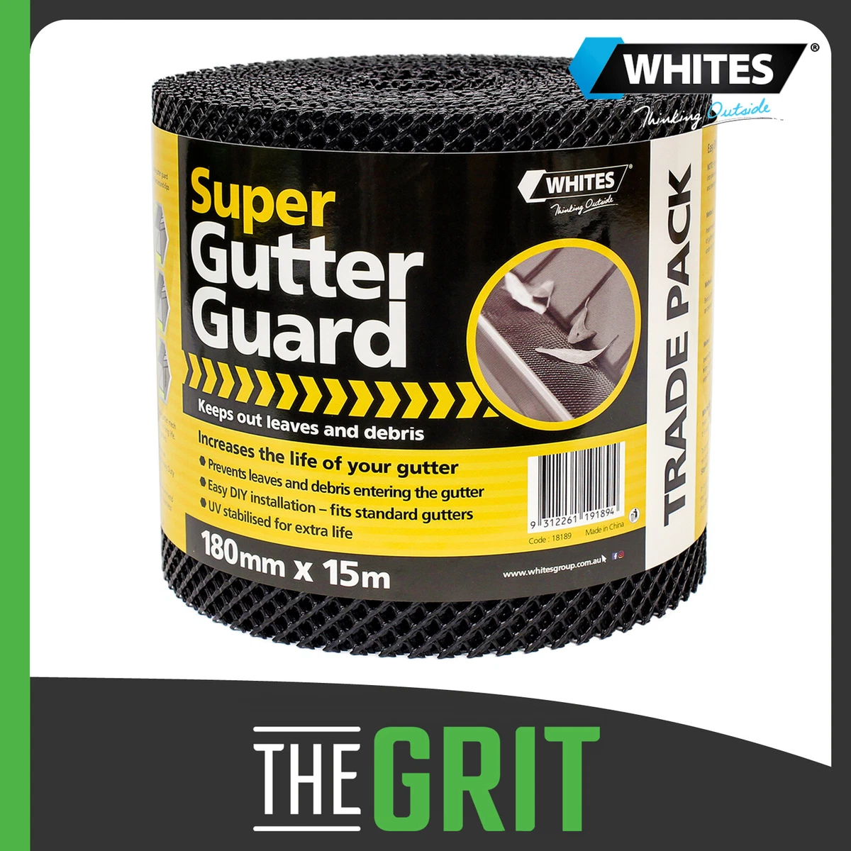 Frost King Black Plastic Mesh Gutter Guard