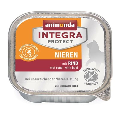 Animonda Cat Schale Integra Protect Niere mit Rind 16 x 100g (21,19 /kg)