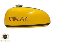 ADATTO PER SERBATOIO BENZINA BENZINA DUCATI 450 RT 450 R/T ACCIAIO GIALLO E NERO