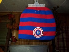 SPIDERMAN BOYS YOUTH BEANIE HAT 8 X 8.5 INCHES FLAT RED BLUE SCHOOL PLAY NEW