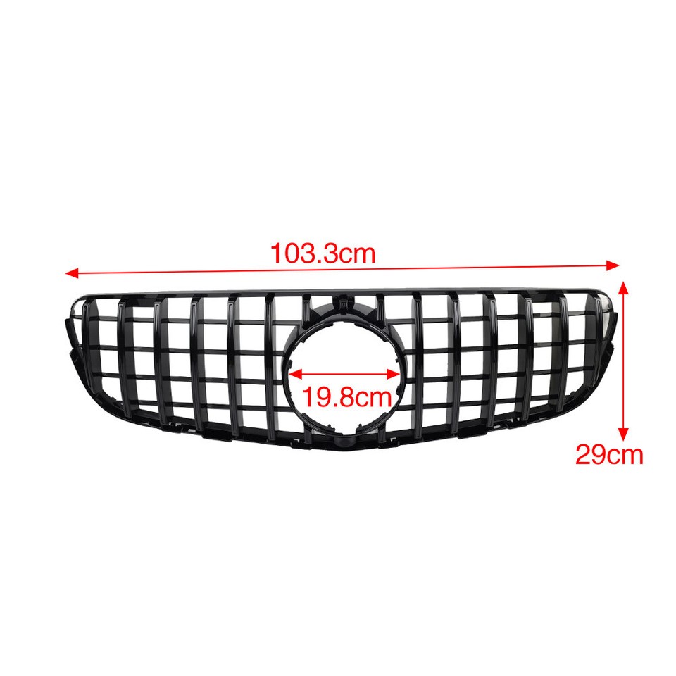 Frontstoßstangen Grillverkleidung Klavierlack - Ersatz Für Mercedes C-Klasse W206