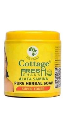 GETADD X1 Cottage Fresh Alata Samina Pure Ghana Herbal Soap Black Soap SUPER TONER