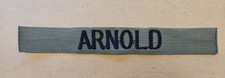 US Army Sew on Tape Tag Military Uniform Patch Name Tag Arnold