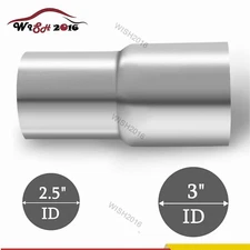 2.5" 2 1/2 ID to 3 3 inch ID Universal Exhaust Pipe to Pipe Adapter Reducer