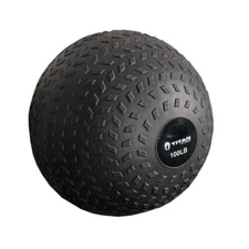 Titan Fitness 100 LB Rubber Tread Slam Ball, Dead Bounce, 14in Diameter