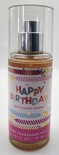 Happy Birthday Frosted Vanilla Mist 2.5 oz Bath  Body Works Travel Size