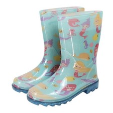 A2Z 4 Kids Ragazze Sirena Wellington Stivali di Gomma Bambini PVC da Pioggia