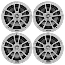 4x Infinity 6.5" 225W Max Weather-Proof Marine White Boat Audio Speakers