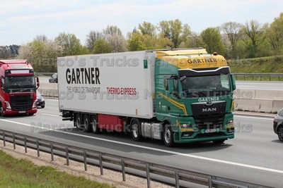 LKW Foto MAN TGX Kühlsattelauflieger Rumänien grün GARTNER; THE WORLD OF #l5gn