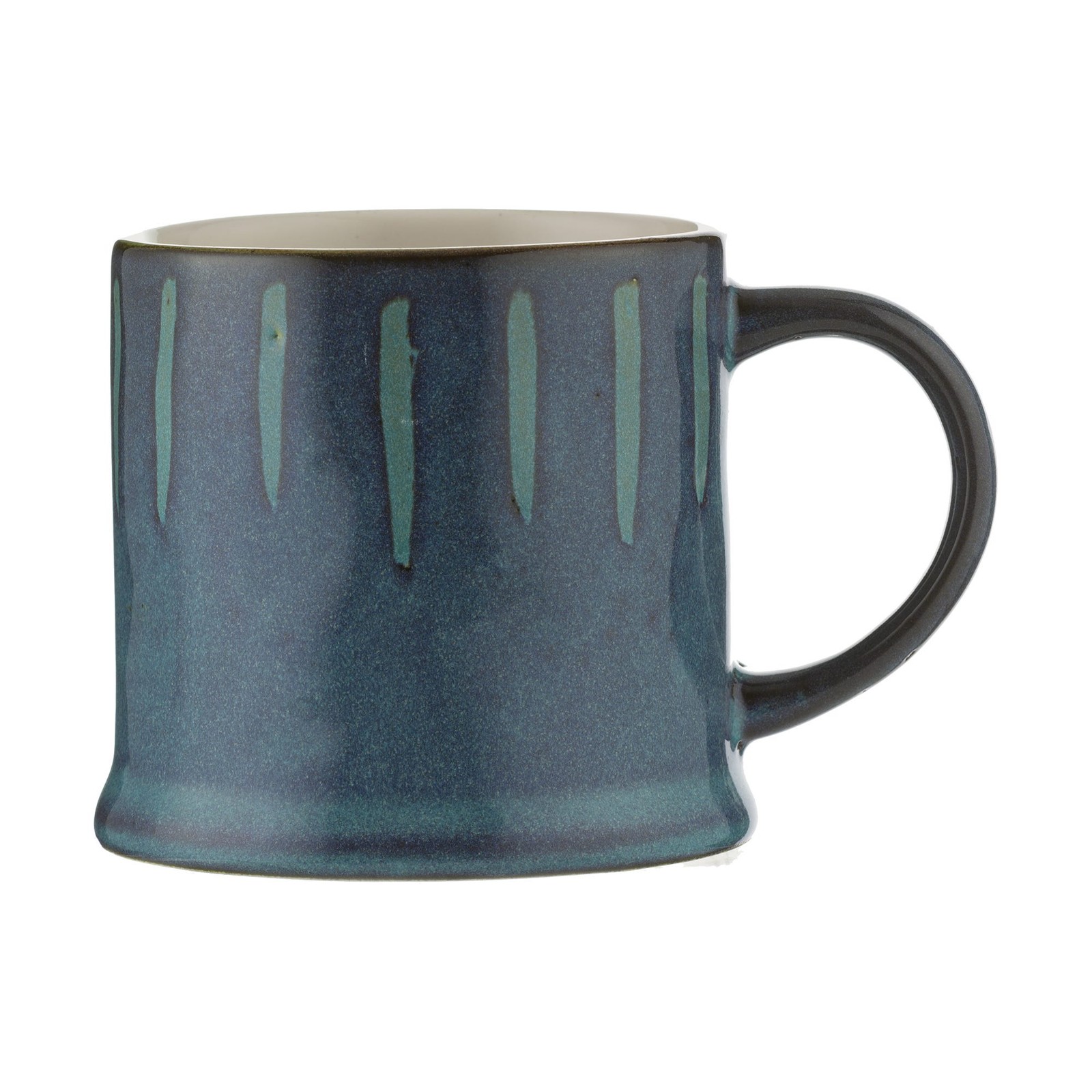 Coffee Mug Stoneware Reactive Glaze Teal Hot Latte Cappuccino 400ml Drinking Cup