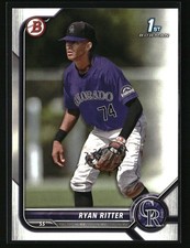 2022 Bowman Draft Ryan Ritter #BD-136 Colorado Rockies