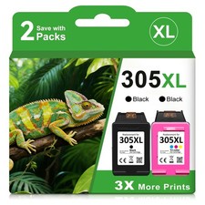 305XL BLACK COLOR Ink Cartridge fits for HP Deskjet 2710 e 2720 2721 Envy 6400e