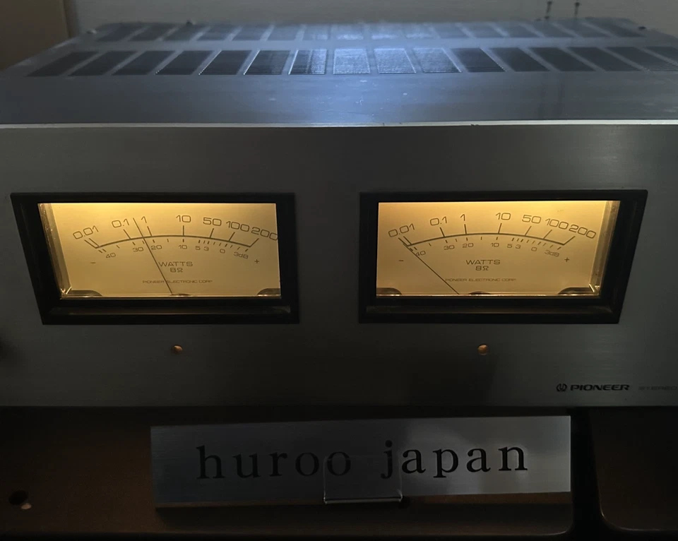 Amplificador de Potencia Pioneer M-73 Amplificador de Audio Estéreo AC100V Fuente de Alimentación Confirme Foto 3 de 4