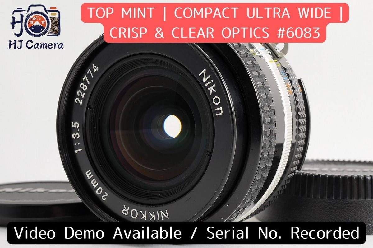 Top Mint] Nikon AI-S AIS Nikkor 20mm f3.5 Wide Angle MF Prime Lens