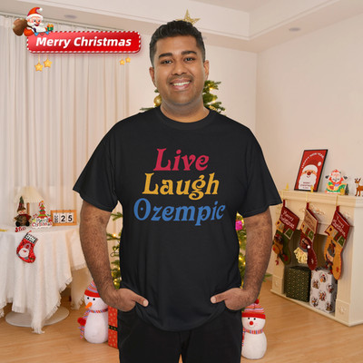 Live Laugh Ozempic Vintage Design T-Shirt