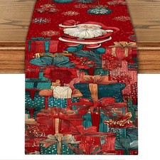 Christmas Table Runner 13 x 72 Inch, Vintage 13" x 72", Runner, 102