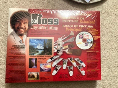 NEW BOB ROSS JOY OF PAINTING MASTER OIL COLOR PAINT SET R6510- RARE INCL DVD