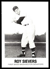 Roy Sievers 1977-84 Galasso Glossy Greats #43 Washington Senators MLB READ