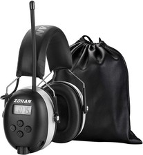 042 Radio Ear Defenders 30dB AM/FM Adjustable Mowing Workshop