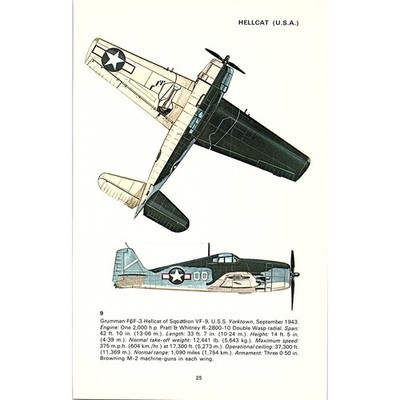 Grumman Hellcat F6F-3 Thunderbolt P-47D-21 USA 1969 Fighter Aircraft Print SE2-4
