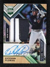 2018 Panini Elite Extra Edition Emerald 5/5 Estevan Florial #FTSA-EF Auto j6a
