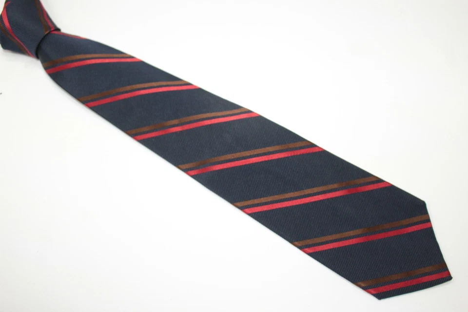 Corbata de seda MISTER FOX hecha en Italia F86150 Foto 2 de 4