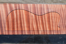SALVAGE OLD GROWTH CURLY REDWOOD 23 3/4" X 9 1/4" X 2 1/4" GUITAR, LUTHIER,CRAFT