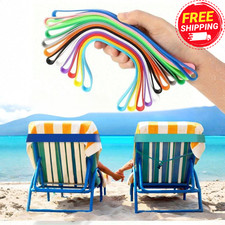 5x Towel Straps Beach Sunbed Bands Holiday Windy Pegs Camping Sun lounger Essent
