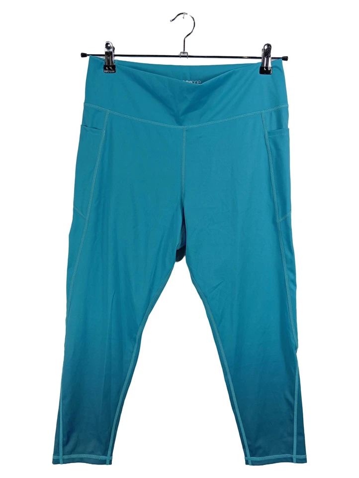 pageone active Leggings Sport Femme Turquoise (EU 42, W33, INT XL) - Photo 1/3