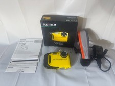 Yellow Fuji Finepix XP80 16.4 MP Digital Camera w/ Box, Strap  Extras - 2J