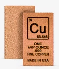 1 oz Cuper Bar "Element Design" .999 Pure Cupper