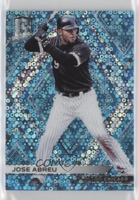 2018 Panini Chronicles Spectra Neon Blue Prizm 55/99 Jose Abreu #27 n0c