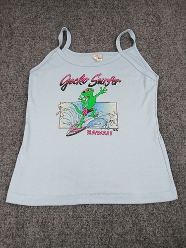 Vintage 80s Gecko Surfers Tank Top Womens Size Medium Hawaii Rare Deadstock