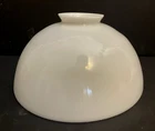 Vintage White Milk Glass 5"x10" Hurricane Smooth Student Table Lamp Shade