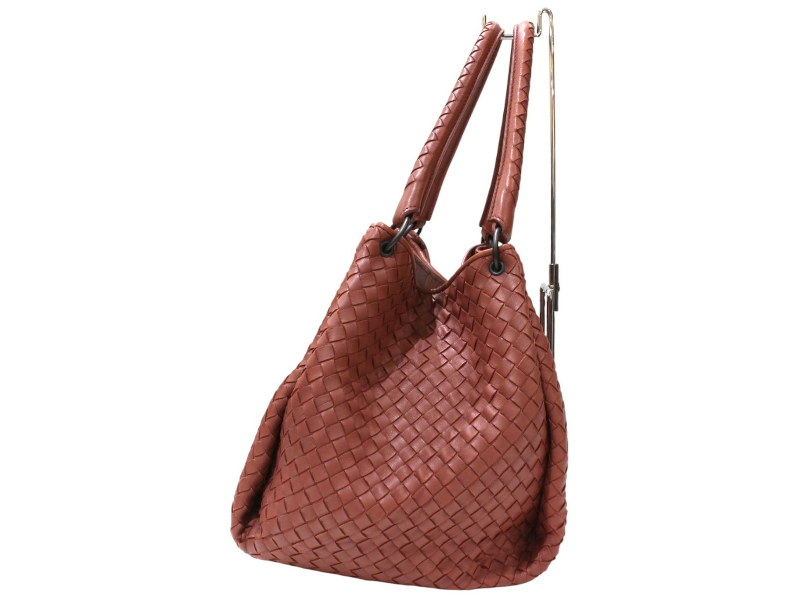 Bottega Veneta Tote Bag 222322 Intrecciato Brown Leather Handbag Ladies Women'S thumbnail 3