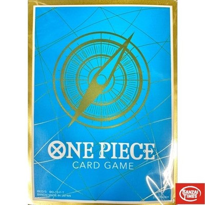 One Piece Card Game Sleeves Blue Gold Deck Protector Official