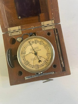 Vintage No 18795 Elliott Speed Indicator in Brown Box - ungeprüft