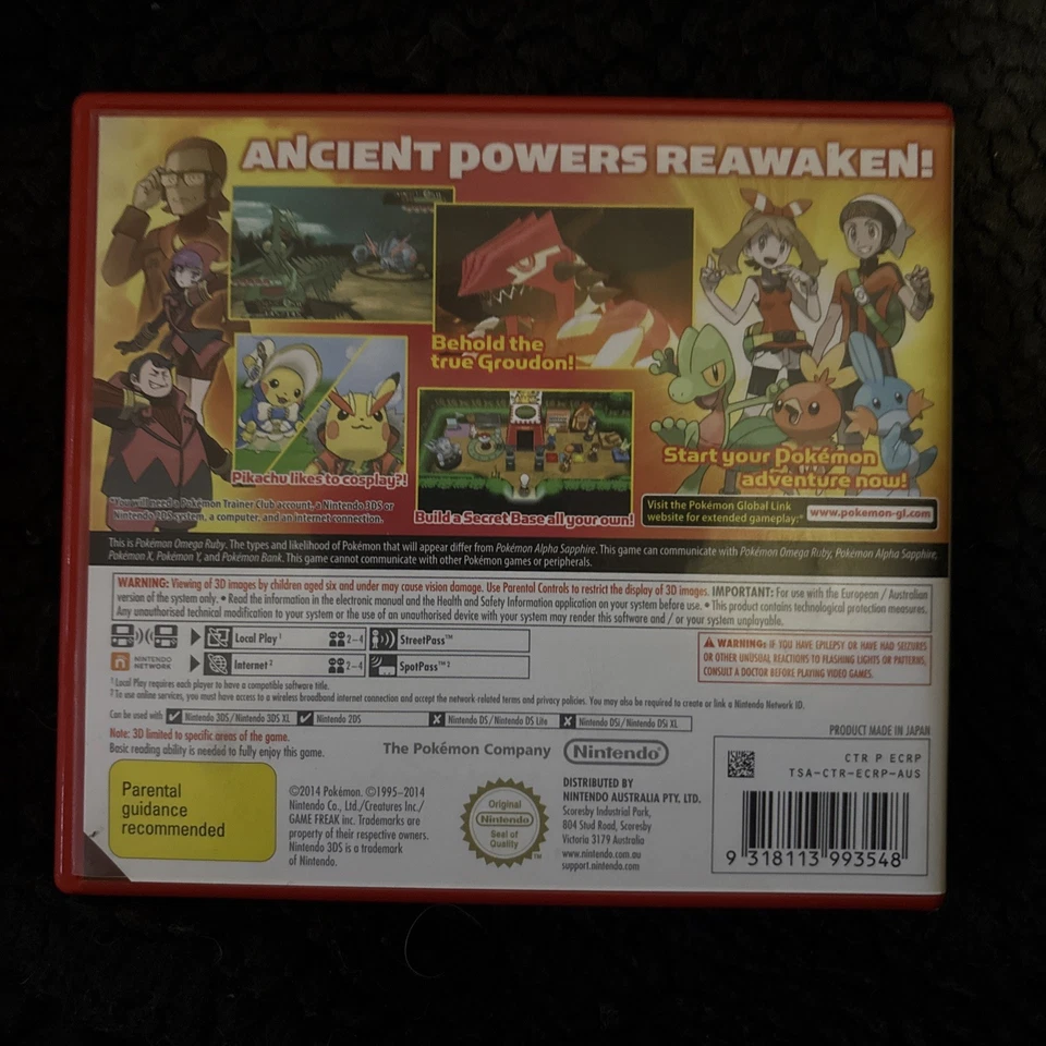 Pokémon Omega Ruby Nintendo 3DS Case Only No Game - Image 2 of 3