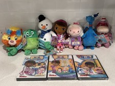 Doc McStuffins Brand NEW Rare Disney Plush Dolls and 3 New DVD Set by Disney 