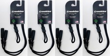 Croakies Terra System Eyewear Retainer, S/M 6-10mm - Black 4-Pack
