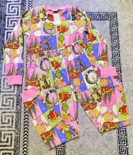 New With Tags Dr. Seuss The Grinch Pajamas Set Kids 11-12 Years Pink Christmas