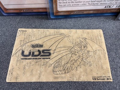 Yugioh Official Konami UDS Mirror Force Dragon Tan Cloth Playmat