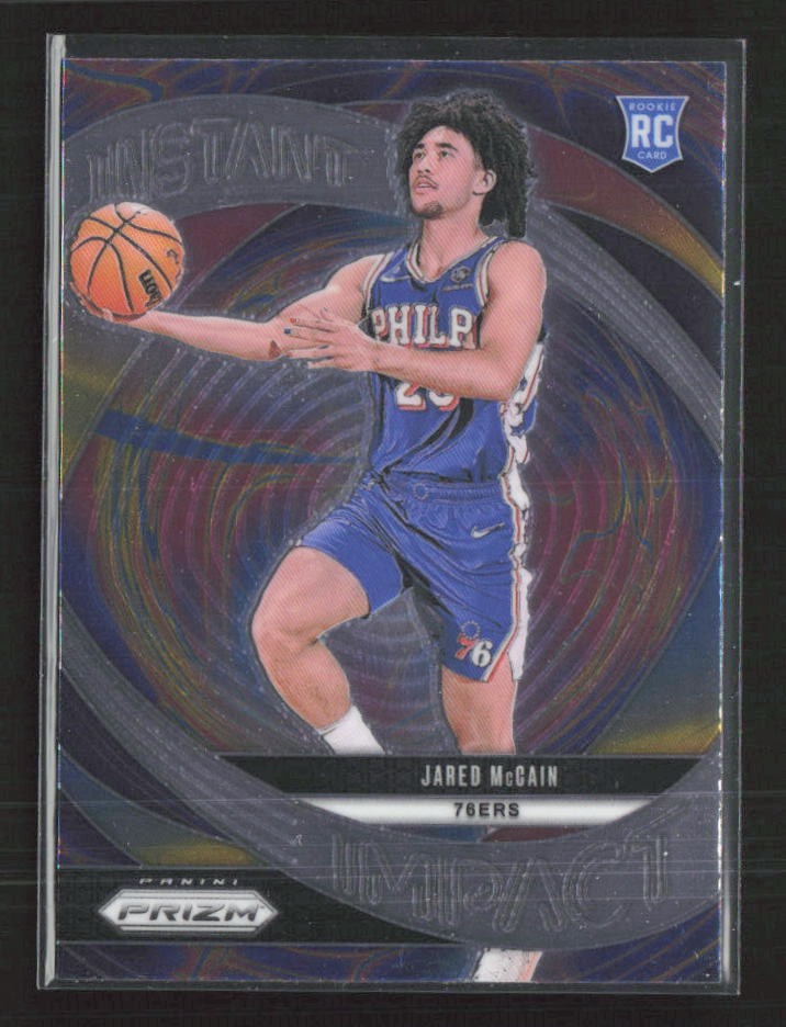 2024-25 Panini Prizm #10 Jared McCain Instant Impact Philadelphia 76ers RC (M)